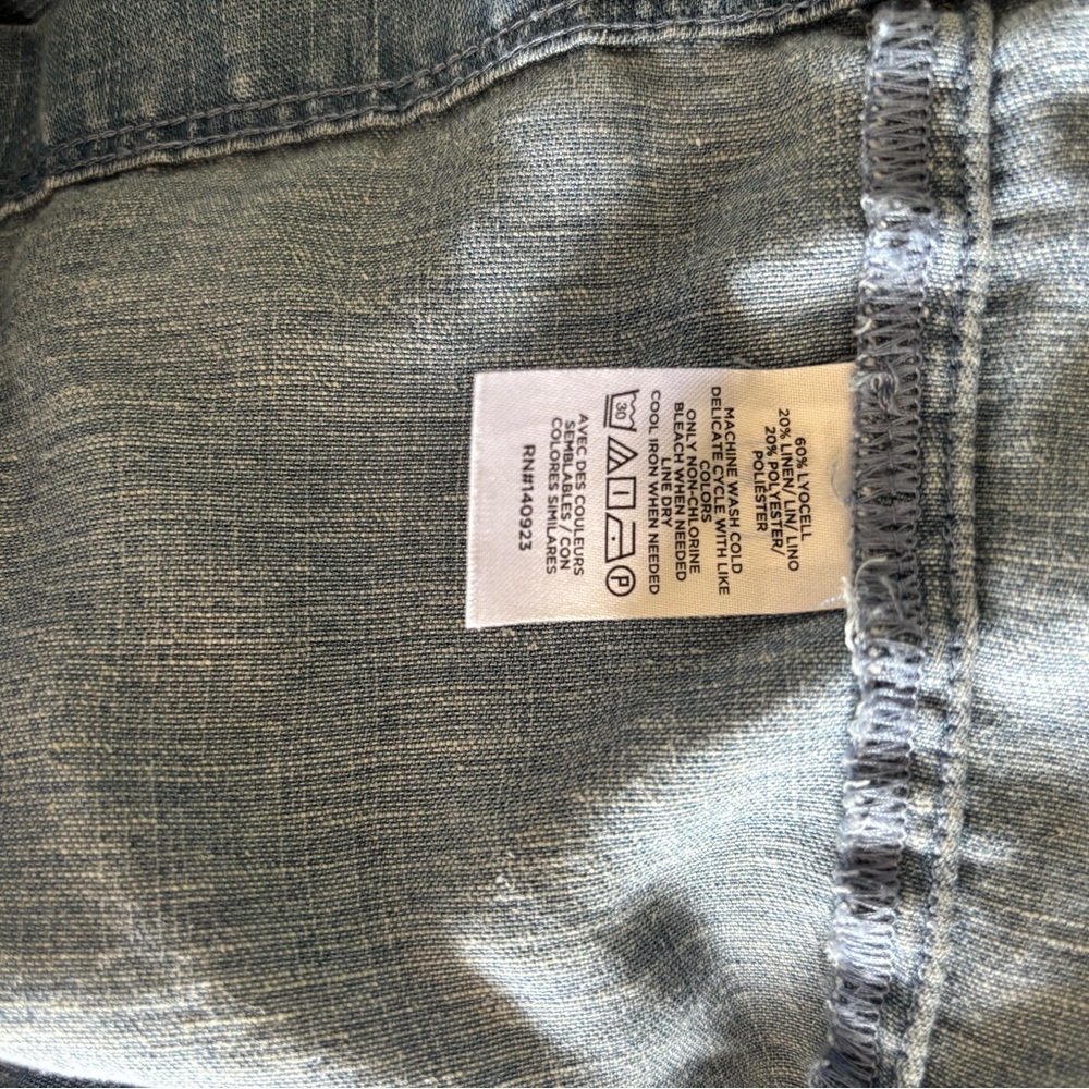 LOFT Light Denim Tie-Strap Sundress - Light Blue - Picture 5 of 5